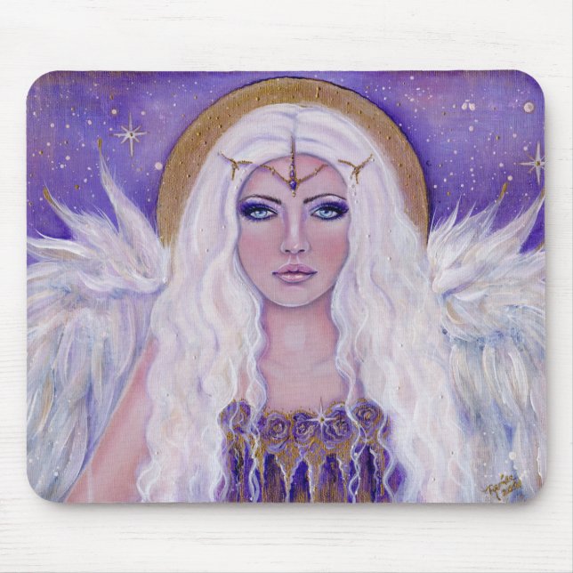 The watcher angel by Renee Lavoie  Mouse Mat (Front)