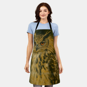The Watcher – Eurasian Eagle-Owl in Woodland Light Apron