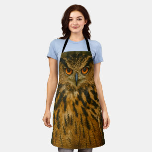 The Watcher – Eurasian Eagle-Owl in Woodland Light Apron