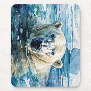 The Watchful Ice Guardian Mouse Mat