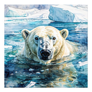 The Watchful Ice Guardian Photo Print