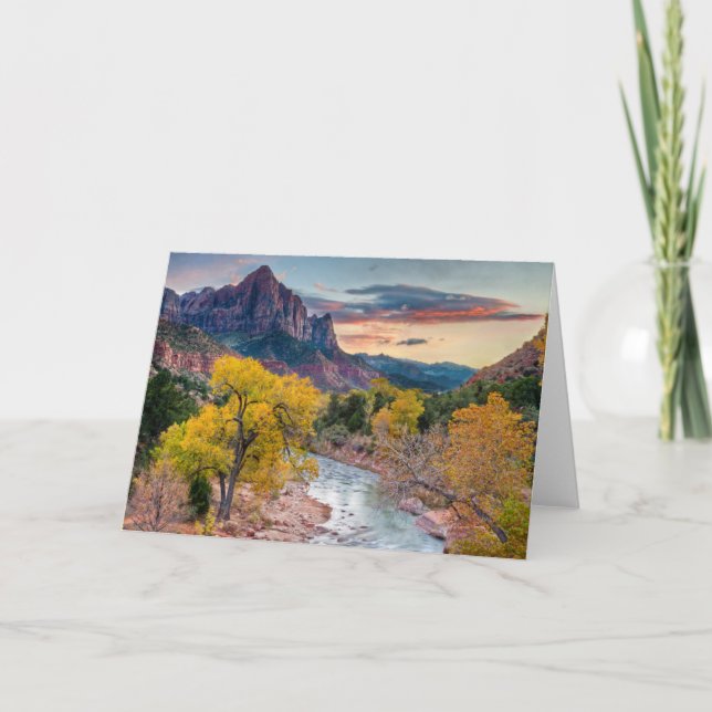 The Watchman in Autumn Card (Front)