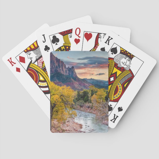 The Watchman in Autumn Playing Cards (Back)