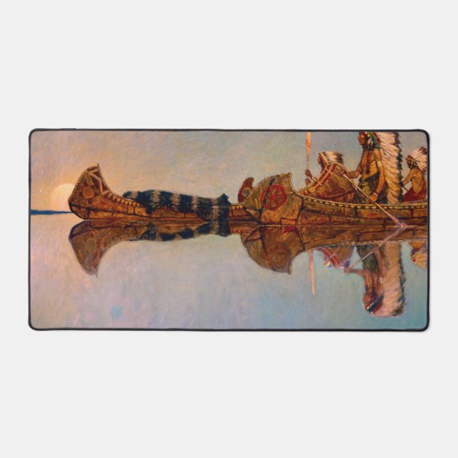 The Water Burial by Newell Convers Wyeth Desk Mat (Front)