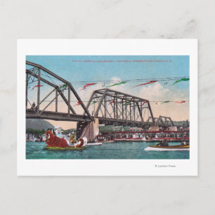 The Water Carnival and Northwestern Pacific RR Postcard