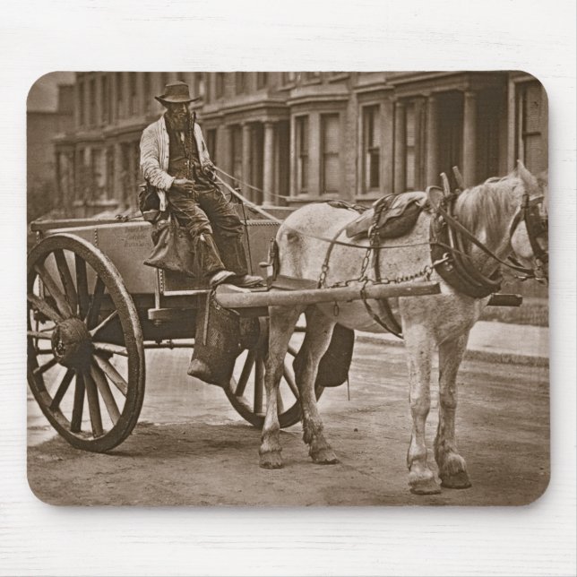 The Water Cart, from 'Street Life in London', 1877 Mouse Mat (Front)