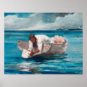 The Water Fan (ca. 1888–1889) Winslow Homer Poster