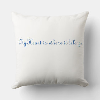 The Water is Where my Heart Belongs Cushion