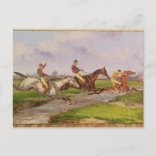 The Water Jump: the Autumn Steeplechase at Ballara Postcard