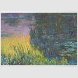 The Water Lilies - Setting Sun, Claude Monet, 1916 Tissue Paper