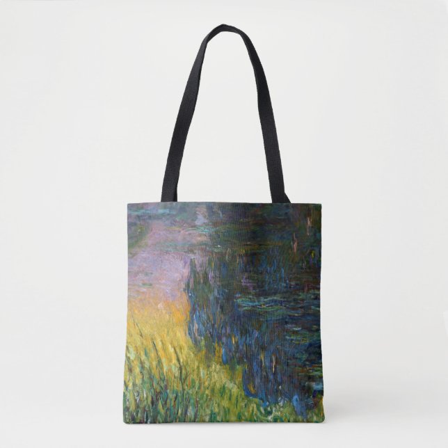 The Water Lilies - Setting Sun, Claude Monet, 1916 Tote Bag (Front)