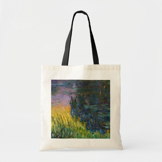 The Water Lilies - Setting Sun, Claude Monet, 1916 Tote Bag (Front)
