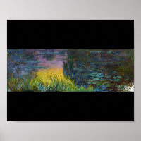 The Water Lilies - Setting Sun, Claude Monet