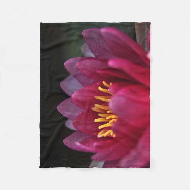 The Water Lily Fleece Blanket (Front)