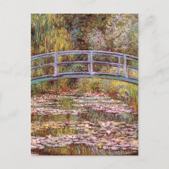 The Water Lily Pond By Claude Monet Postcard Zazzle Co Uk