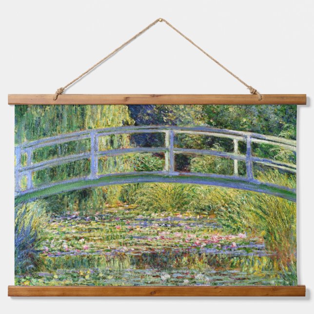 The Water-Lily Pond by Monet Fine Art Hanging Tapestry (Front)