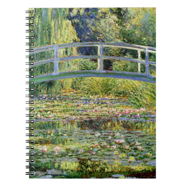 The Water-Lily Pond by Monet Fine Art Notebook (Front)
