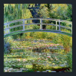 The Water-Lily Pond by Monet Fine Art Poster<br><div class="desc">The Water-Lily Pond with Japanese footbridge,   popular oil painting by French impressionist artist Claude Monet - Giverny,  France 1899.  Fine art poster prints.</div>