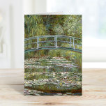The Water-Lily Pond | Claude Monet Card<br><div class="desc">The Water-Lily Pond (1899) by French Impressionist artist Claude Monet. Original fine art painting depicts a garden landscape with water lilies under the Japanese bridge. 

Use the design tools to add custom text or personalise the image.</div>