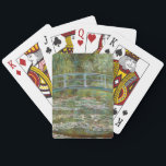 The Water-Lily Pond | Claude Monet Playing Cards<br><div class="desc">The Water-Lily Pond (1899) by French Impressionist artist Claude Monet. Original fine art painting depicts a garden landscape with water lilies under the Japanese bridge. 

Use the design tools to add custom text or personalise the image.</div>