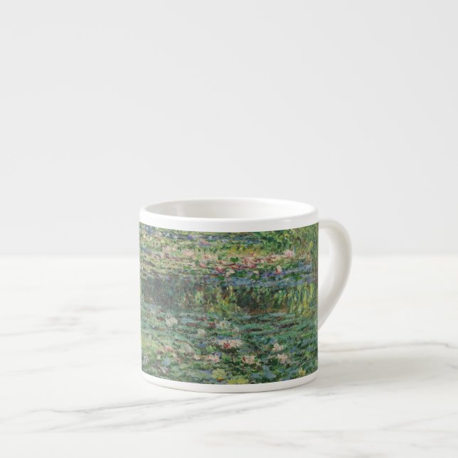 The Water-Lily Pond, Landscape Oil Painting, Monet Espresso Cup (Front Right)