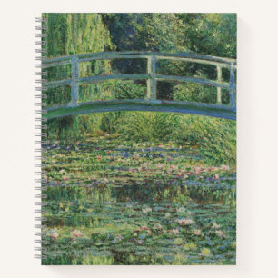 The Water-Lily Pond, Landscape Oil Painting, Monet Notebook