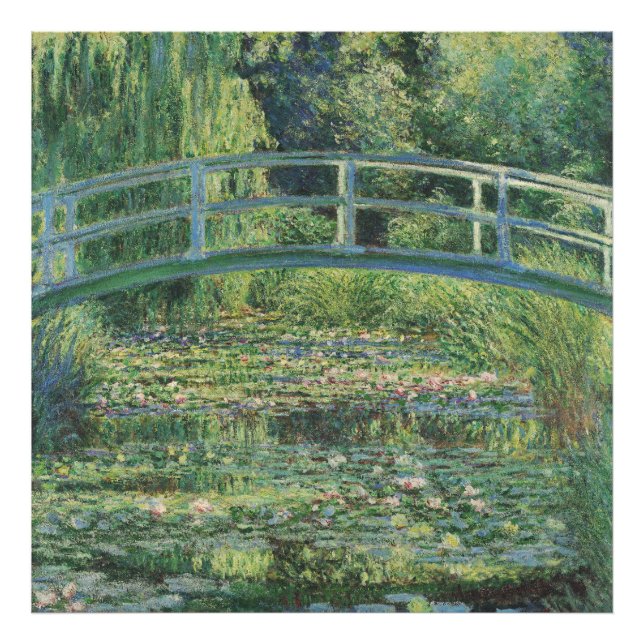 The Water-Lily Pond, Landscape Oil Painting, Monet Photo Print (Front)