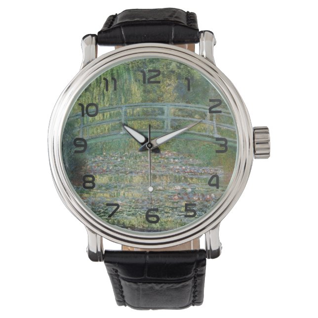The Water Lily Pond | Vintage French Painting Watch (Front)