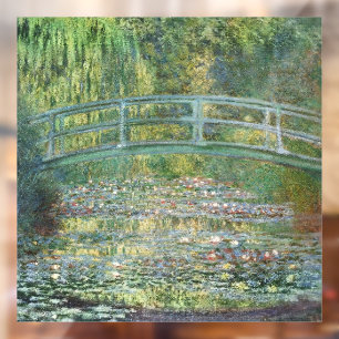 The Water Lily Pond   Vintage French Painting Window Cling
