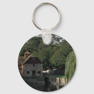 The Water Mill, Mapledurham, Oxford, England, U.K. Key Ring