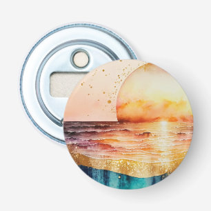The Watercolor Beach Series Design 3 Bottle Opener