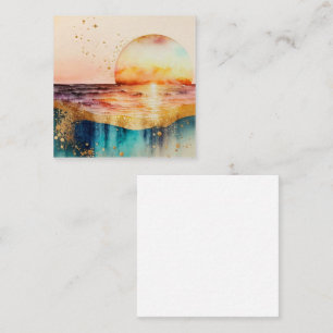 The Watercolor Beach Series Design 3 Enclosure Card