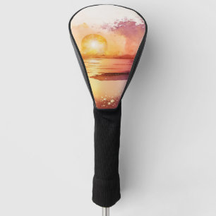 The Watercolor Beach Series Design 3 Golf Head Cover