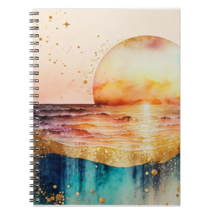 The Watercolor Beach Series Design 3 Notebook