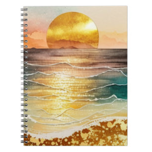 The Watercolor Beach Series Design 3 Notebook