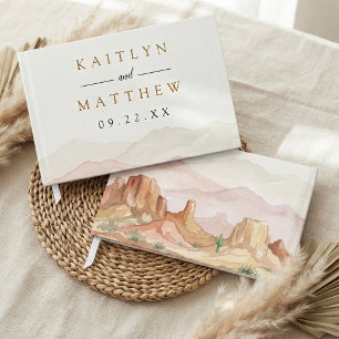 The Watercolor Desert Range Wedding Suite - Guest Book