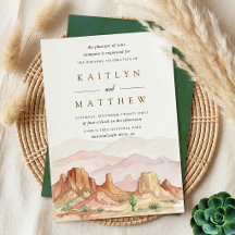 The Watercolor Desert Range Wedding Suite -