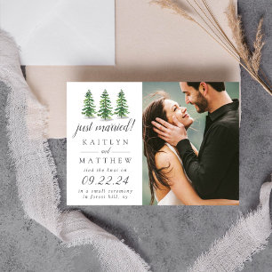 The Watercolor Pine Tree Forest Wedding Collection Announcement