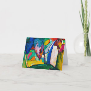 The Waterfall, 1909 by Wassily Kandinsky Thank You Card