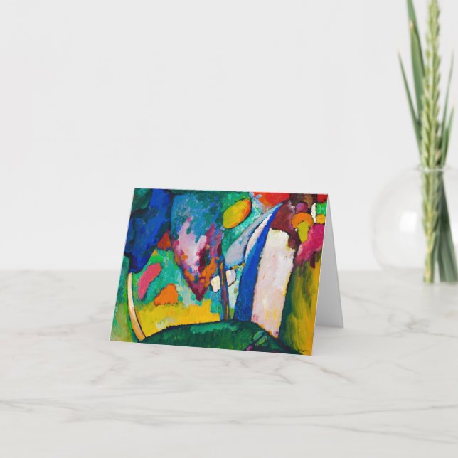 The Waterfall, 1909 by Wassily Kandinsky Thank You Card (Front)