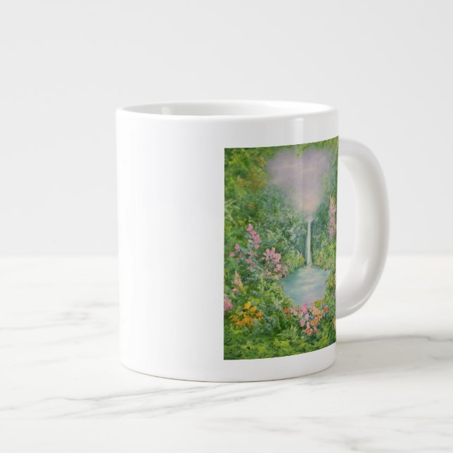 The Waterfall 1997 Large Coffee Mug (Front Right)