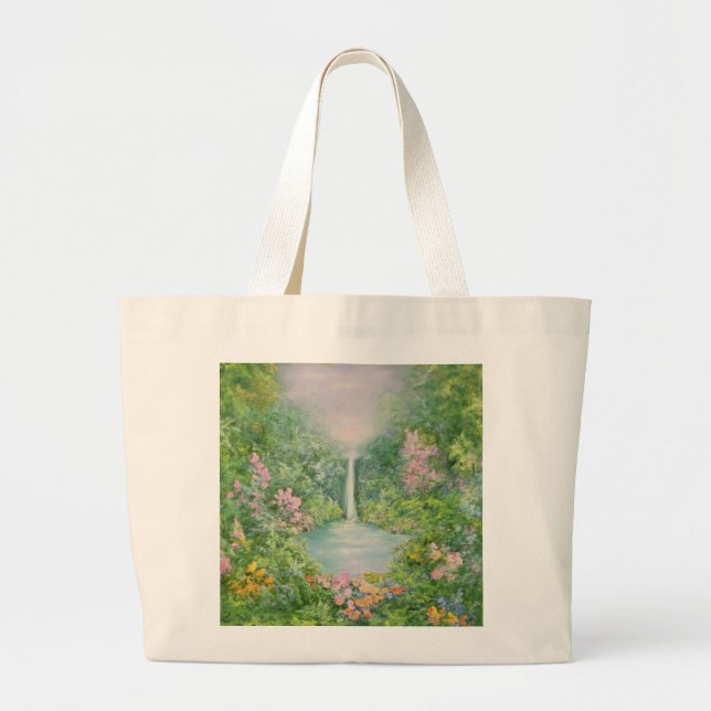 The Waterfall 1997 Large Tote Bag (Front)