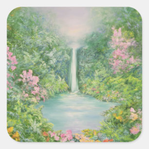 The Waterfall 1997 Square Sticker