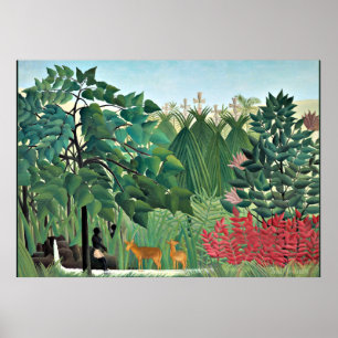 The Waterfall by Henri Rousseau Poster