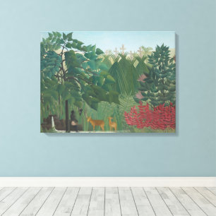 The Waterfall by Henri Rousseau, Vintage Fine Art Canvas Print