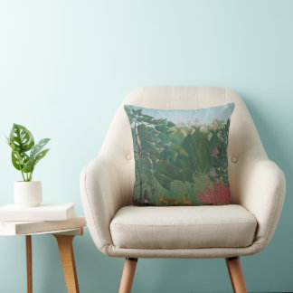 The Waterfall by Henri Rousseau, Vintage Fine Art Cushion