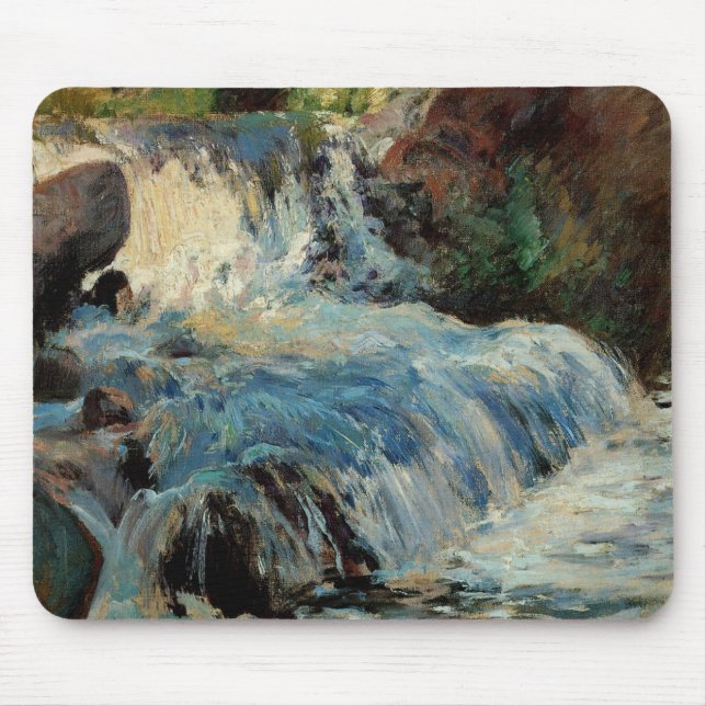 The Waterfall by John Henry Twachtman Mouse Mat (Front)