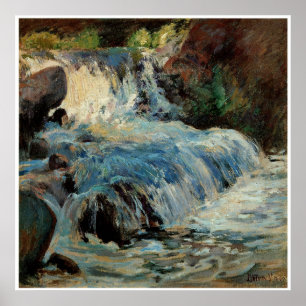 The Waterfall by John Henry Twachtman Poster