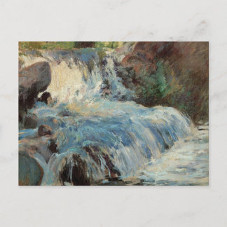 The Waterfall by Twachtman, Vintage Impressionism Postcard