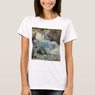 The Waterfall by Twachtman, Vintage Impressionism T-Shirt